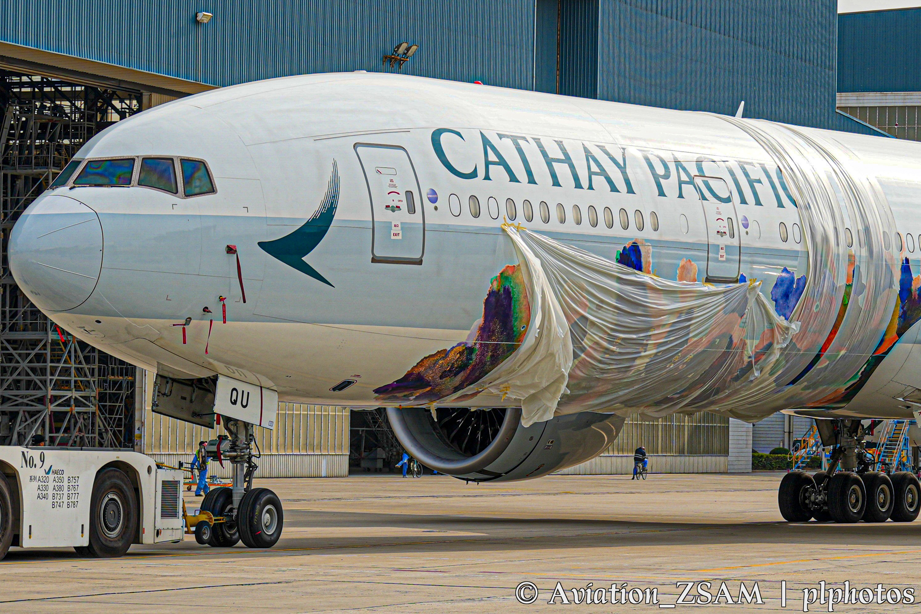 国泰航空80周年纪念彩绘“香港精神”即将亮相