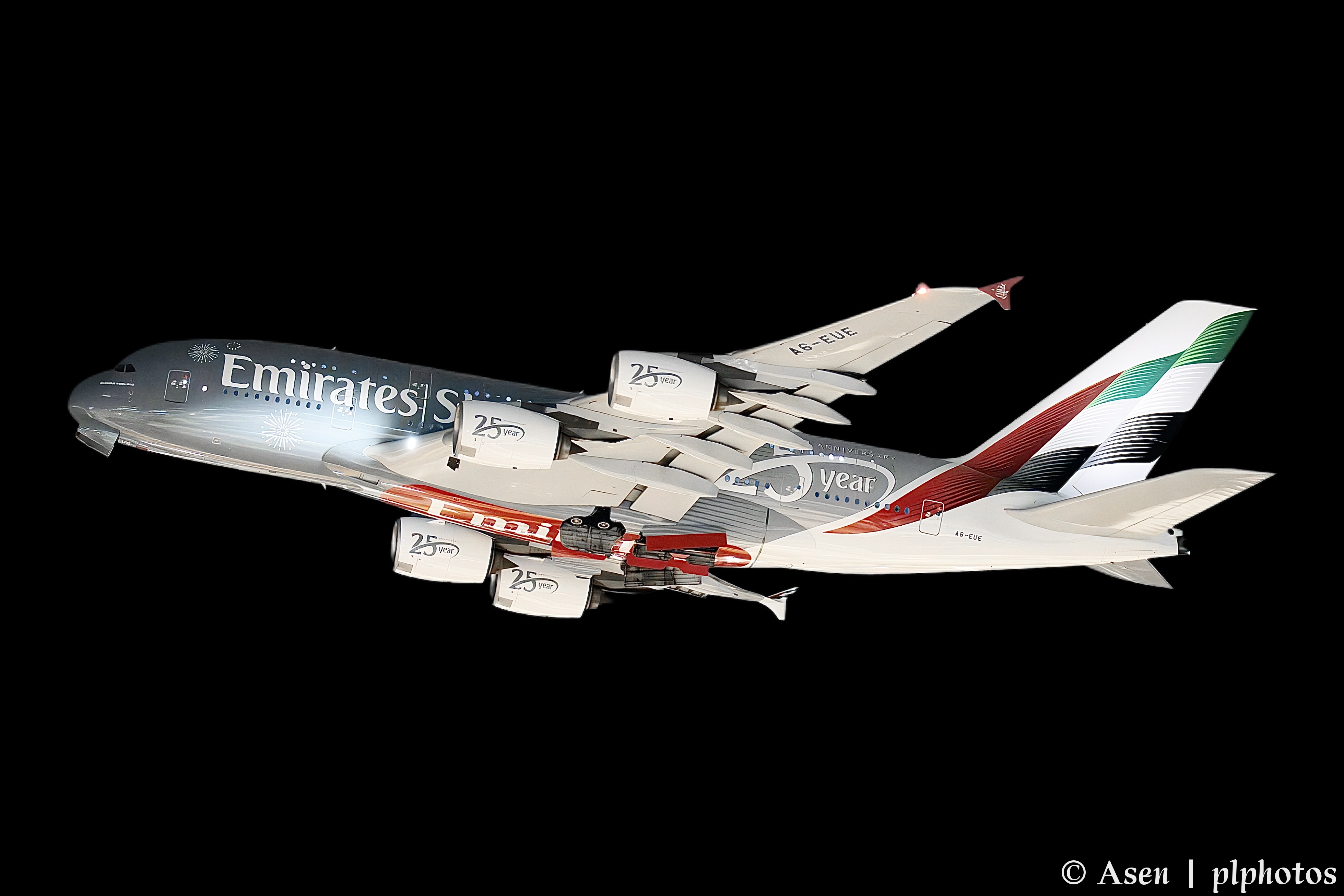 阿联酋A380 25Years彩绘拉起